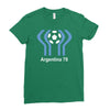 argentina 78 world cup 1978 retro football Ladies Fitted T-Shirt