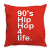 90's hip hop music Throw Pillow