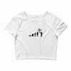 stop following me monkey Crop Top