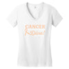 Cancer Picked The Wrong Diva Women's V-Neck T-Shirt
