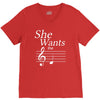 she wants the d black V-Neck Tee