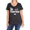 the fisherman Ladies Curvy T-Shirt