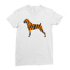 tiger pattern Ladies Fitted T-Shirt