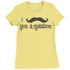 mustache Ladies Fitted T-Shirt