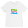 peace, love, massage V-Neck Tee