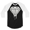 dripping diamond 3/4 Sleeve Shirt