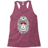 girl and skull Racerback Tank