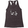 panda flat out with bamboo Racerback Tank