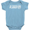 no photos please camera Baby Onesie