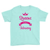 queens are born in february Youth Tee
