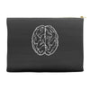 funny male brain ideal birthday gift or present Accessory Pouches