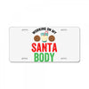 working on my santa body License Plate