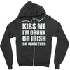kiss me i'm drunk or irish Zipper Hoodie