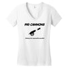 pig cannons making the impossible possible Women's V-Neck T-Shirt