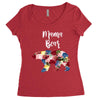 mama bear floral Women's Triblend Scoop T-shirt