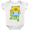 meow is running Baby Onesie