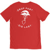 drop fast die last back V-Neck Tee