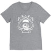 totenkopf zylinder skull pik poker ace topper bike mc rock metal V-Neck Tee
