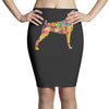 boxer flower Pencil Skirts