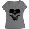 skull Women's Triblend Scoop T-shirt