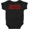 unless god sent you i'm unavailable Baby Bodysuit