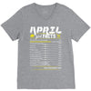 April Girl Facts Taurus V-Neck Tee