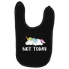 Unicorn Says Not Today Baby Bibs