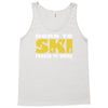 born to ski forced to work Tank Top