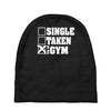 single taken at the gym Baby Beanies