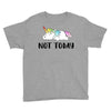 Unicorn Says Not Today Youth Tee