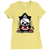 pirate panda Ladies Fitted T-Shirt