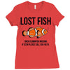 lost fish Ladies Fitted T-Shirt