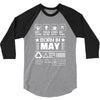 Born In May 3/4 Sleeve Shirt