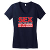 funny rude sex is not the answer, ideal birthday gift or present Women's V-Neck T-Shirt