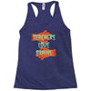 teachers love brains Racerback Tank