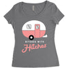 bitches with hitches Women's Triblend Scoop T-shirt