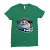 Old Car Ladies Fitted T-Shirt