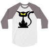 black cat 3/4 Sleeve Shirt