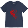 heartless splatter V-Neck Tee