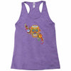 women's sugar skull purple Racerback Tank