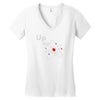 up and atom funny science best product Women's V-Neck T-Shirt