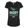 Daddysaurus Maternity Scoop Neck T-shirt