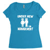 under new management stag night wedding mens Women's Triblend Scoop T-shirt