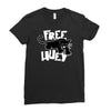 free huey Ladies Fitted T-Shirt