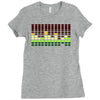 sound activated flashing light Ladies Fitted T-Shirt