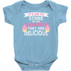 it' ok to stare at my cupcakes they are delicious Baby Bodysuit