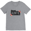 blessed aunitie with flower V-Neck Tee