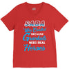 Saba Was Created because Grankids Need Real Heroes V-Neck Tee