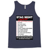 funny stag night checklist, ideal gift, christmas present Tank Top