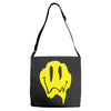 melting acid smiley face Adjustable Strap Totes